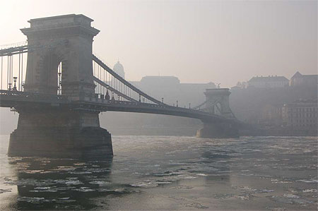 La glace s'en prend au Danube