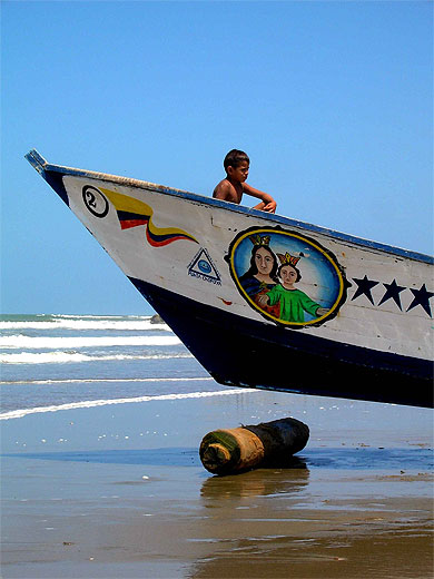 Bateau de p�che � Playas (Equateur) 
