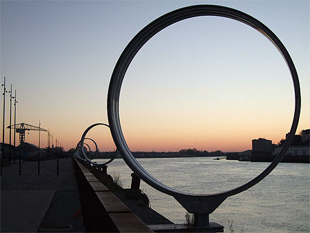 Coucher de soleil sur l'Ile de Nantes