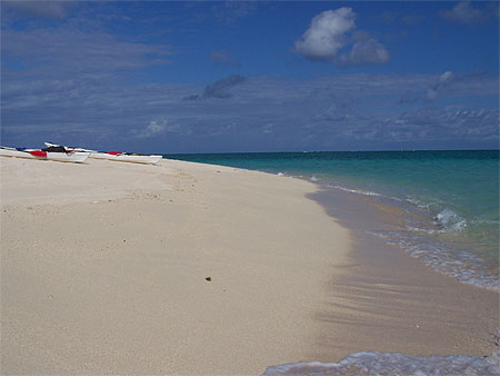 Ilot de sable blanc