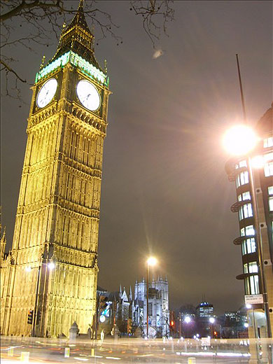 Big Ben at night