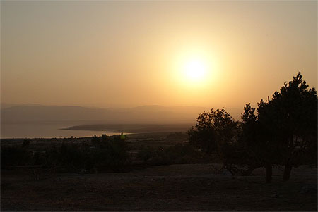 Mer Morte - coucher de soleil