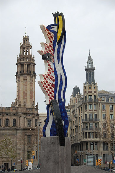 En bas des Ramblas