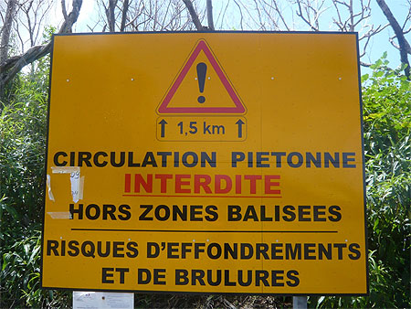 Panneaux sur la coul�e de 2007
