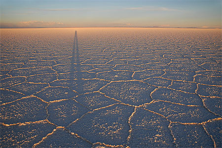 Cr�puscule sur le salar