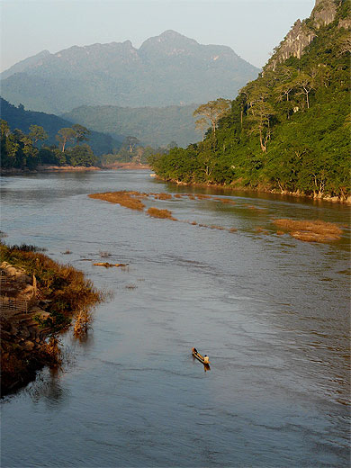 Vue sur la rivi�re Nam Ou