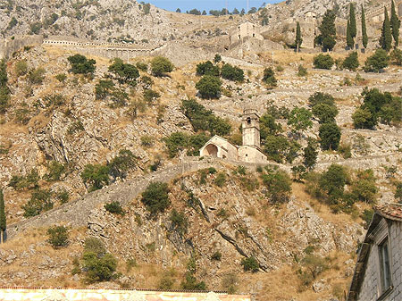 Les murailles de Kotor
