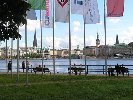 Hambourg lac de l'Alster