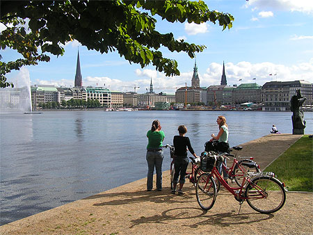 Hambourg lac de l'Alster