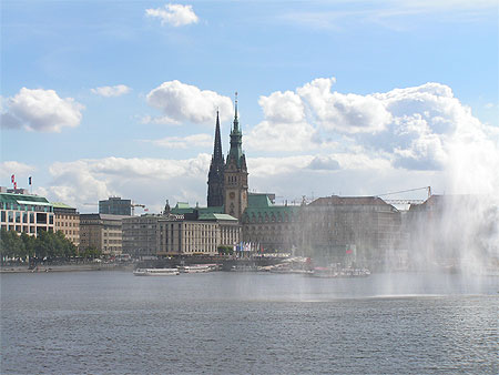 Hambourg lac de l'Alster