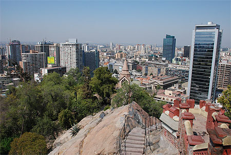 Vue sur la ville depuis la colline Santa Lucia