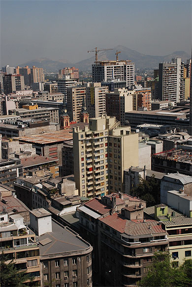 Vue sur la ville depuis la colline Santa Lucia