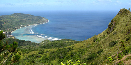 Baie d'Avera depuis le Manureva