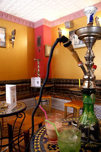 Narguil� et Jus de Yierbabuena