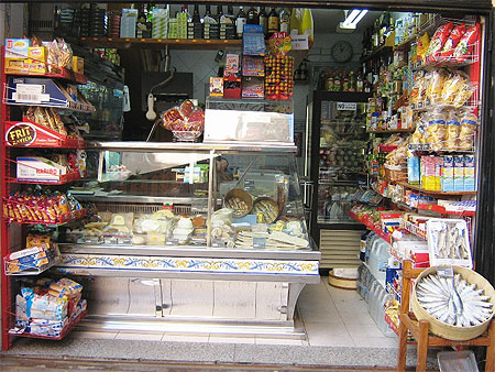Etal d'un commerce
