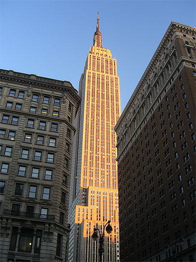 The empire state building