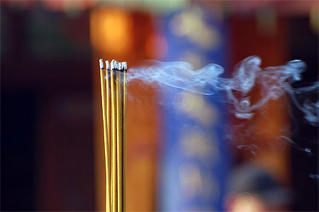 Encens, temple de Wu Quan Park