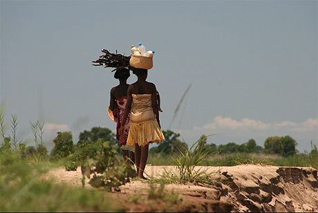 Prise a la vol�e depuis la pirogue sur la tsiribina