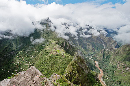Le Machu Picchu (vue a�rienne)