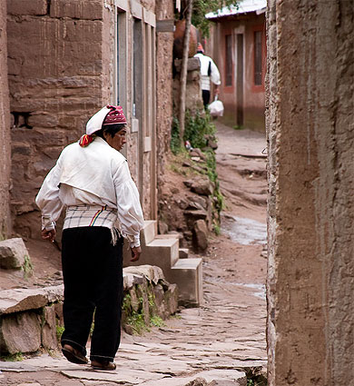 Les hommes de l'�le Taquile