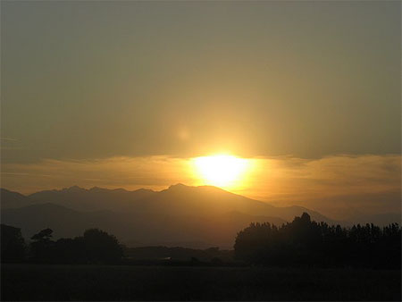 Coucher de soleil sur le Monte Stello