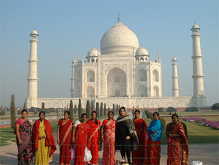 Couleurs Indiennes et Taj Mahal