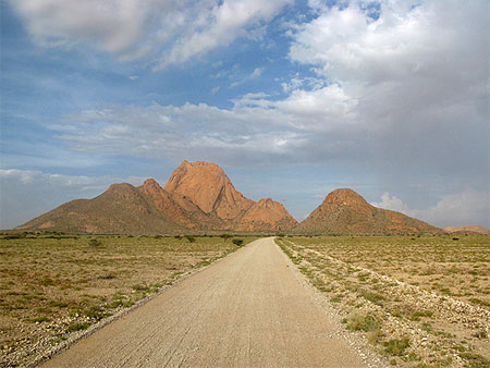 Route vers Spitzkoppe