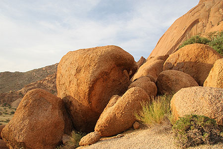 Lumi�re du soir sur Spitzkoppe