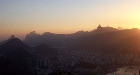 Rio au soleil couchant