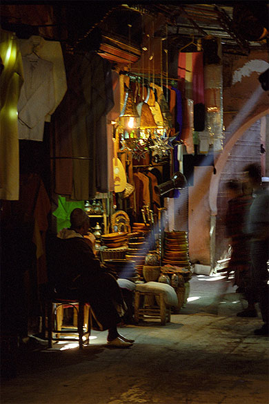 Dans les souks de Marrakech