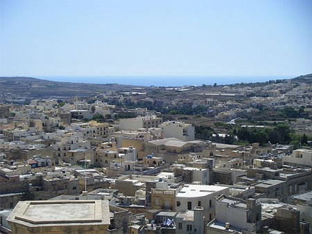 Vue de la citadelle de Gozo