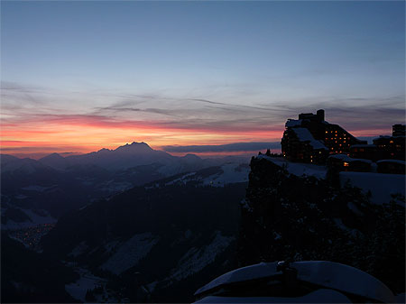 Coucher de soleil � Avoriaz