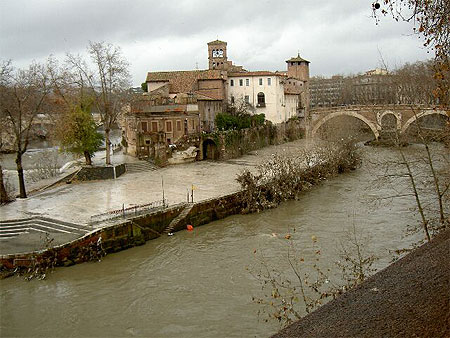 L'Ile Tib�rine sur le Tibre