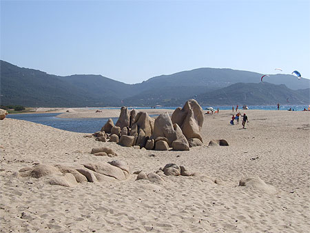 Plage de Propriano par grand vent