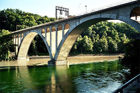 Jonction du Rh�ne et de l'ARve