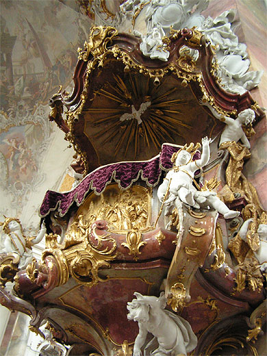 �glise WIES Bavi�re:la chaire.