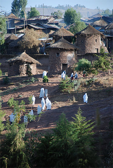 un quartier de Lalibela