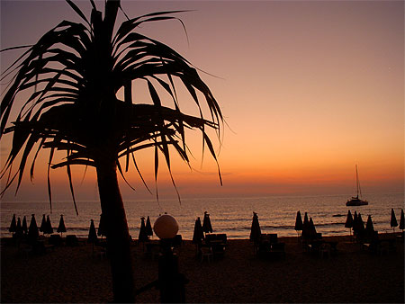 Coucher de soleil � Surin Beach