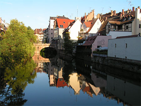Bords de la Pegnitz � Nuremberg