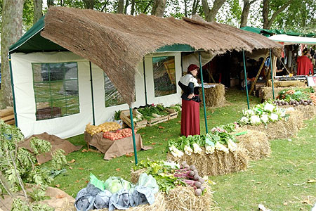 Le stand de Marie-H�l�ne, hortillonne bien connue