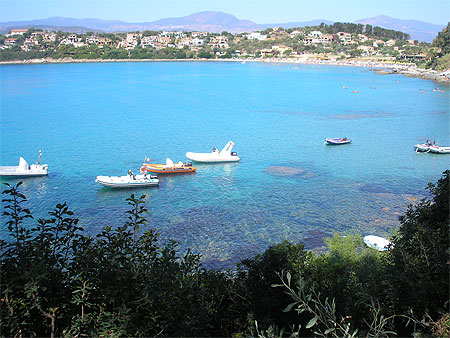 Vue du camping "Telis" Arbatax