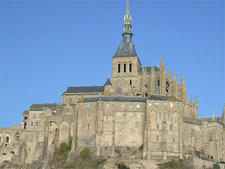 Mont Saint Michel sous le soleil de janvier