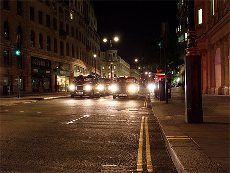 Taxis by night
