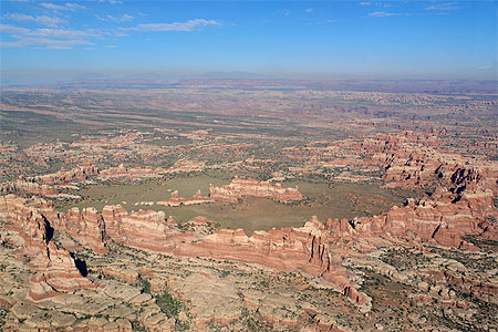Chesler park vu d'avion