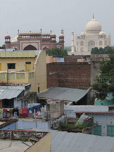 Agra & son Taj Mahal