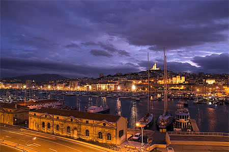 Le vieux port de nuit