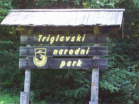 Entr�e du parc du Triglav