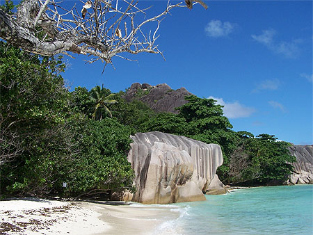 Plage d'Anse source d'argent : extraordinaire !