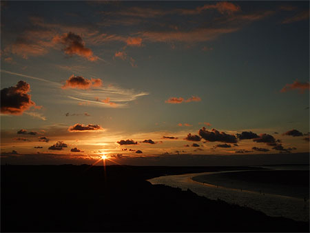 Coucher de soleil sur la Baie de Somme
