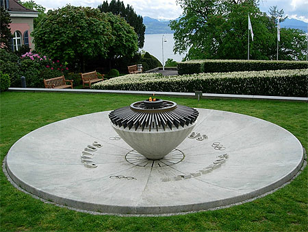 Flamme Olympique � Lausanne